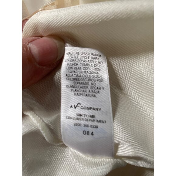 Vanity Fair Womans 38 Night Gown Lingerie Slip Cream Spaghetti Straps - Picture 5 of 5